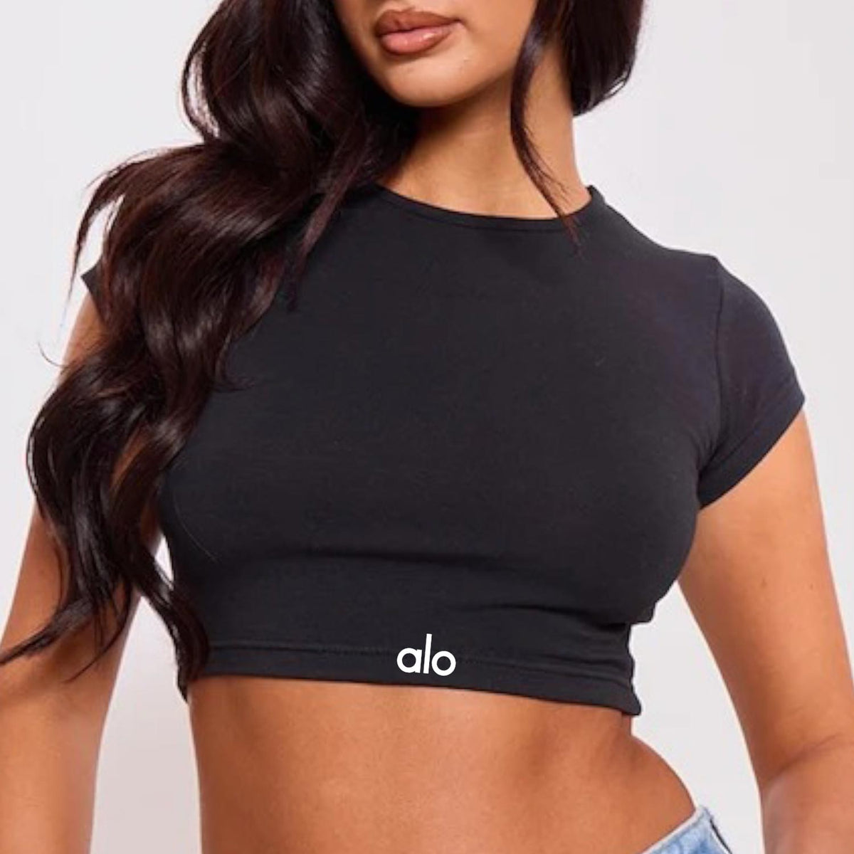 OLA Crop Top Cap Sleeve